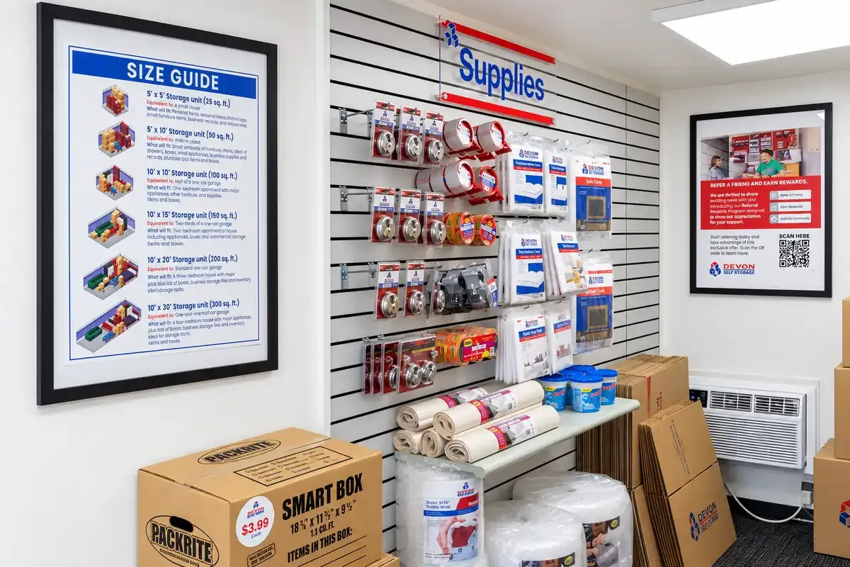 Devon Self Storage Merchandise